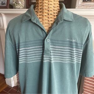 Travis Mathew green polo shirt L